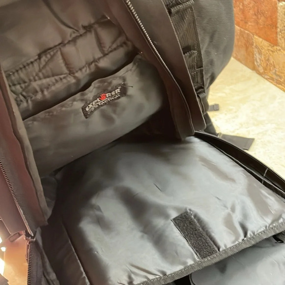 Explorer Tactical Men’s Women’s Backpack Outdoor Hiking Camping Bag Black - Picture 8 of 14